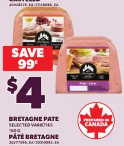 Independent Grocer BRETAGNE PATE, 150 G offer
