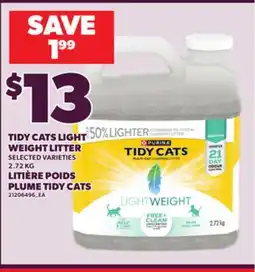 Independent Grocer TIDY CATS LIGHT WEIGHT LITTER, 2.72 KG offer