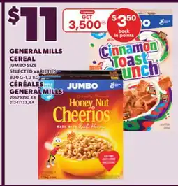 Independent Grocer GENERAL MILLS CEREAL JUMBO SIZE, 830 G-1.3 KG offer