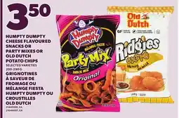 Independent Grocer HUMPTY DUMPTY CHEESE FLAVOURED SNACKS OR PARTY MIXES OR OLD DUTCH POTATO CHIPS, 200-290 G offer