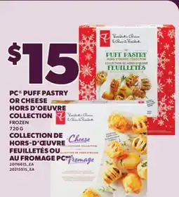 Independent Grocer PC PUFF PASTRY OR CHEESE HORS D'OEUVRE COLLECTION, 720 G offer