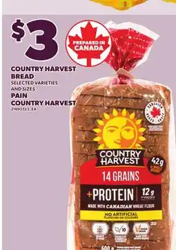 Independent Grocer COUNTRY HARVEST BREAD offer