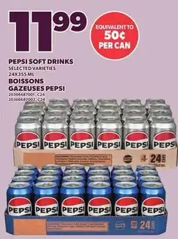 Independent Grocer PEPSI SOFT DRINKS, 24X355 ML offer