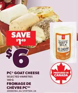 Independent Grocer PC GOAT CHEESE, 140 G offer