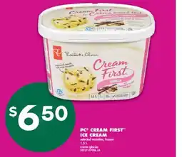 No Frills PC CREAM FIRST ICE CREAM, 1.5 L offer