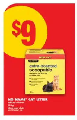No Frills NO NAME CAT LITTER, 18 kg offer
