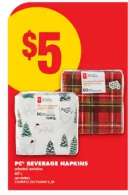 No Frills PC BEVERAGE NAPKINS, 60'S offer