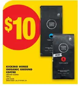No Frills KICKING HORSE ORGANIC GROUND COFFEE, 284 g offer