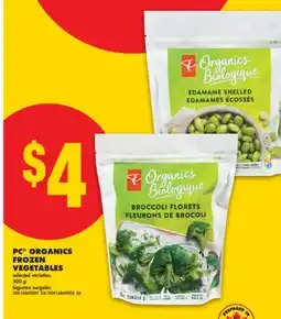 No Frills PC ORGANICS FROZEN VEGETABLES, 500 G offer