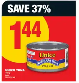 No Frills UNICO TUNA, 198 G offer