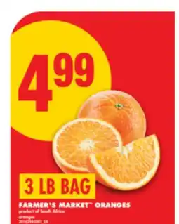 No Frills FARMER'S MARKET ORANGES, 3 LB BAG offer