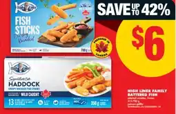 No Frills HIGH LINER FAMILY BATTERED FISH, 315-700 G offer