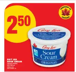 No Frills GAY LEA SOUR CREAM, 425/500 ML offer