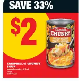 No Frills CAMPBELL'S CHUNKY SOUP, 515 ML offer