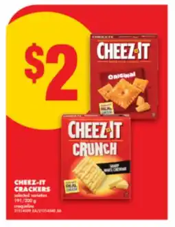 No Frills CHEEZ-IT CRACKERS, 191/200 g offer