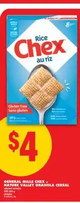 No Frills GENERAL MILLS CHEX or NATURE VALLEY GRANOLA CEREAL, 300-360 g offer