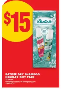 No Frills BATISTE DRY SHAMPOO HOLIDAY GIFT PACK, 2x200 mL offer