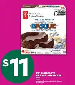No Frills PC CHOCOLATE BASQUE CHEESECAKE, 600 G offer