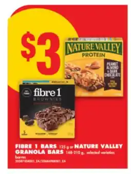 No Frills FIBRE 1 BARS 125 G OR NATURE VALLEY GRANOLA BARS 148-210 G offer