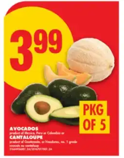 No Frills AVOCADOS, CANTALOUPE, PKG OF 5 offer