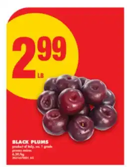 No Frills BLACK PLUMS offer