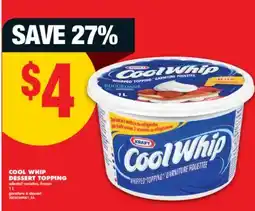 No Frills COOL WHIP DESSERT TOPPING,1 L offer
