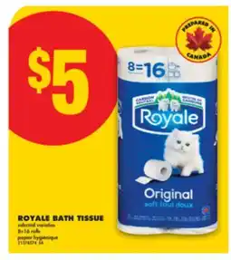 No Frills ROYALE BATH TISSUE 8 rolls offer