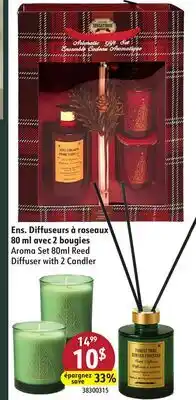 Sushi Shop Aroma Set 80ml Reed Diffuser with 2 Candler offer