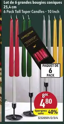 Sushi Shop 6 Pack Tall Taper Candles offer