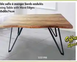 Sushi Shop Dining Table with Wave Edges offer