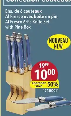 Sushi Shop Al Fresco 6-Pc Knife Set with Pine Box offer