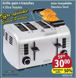 Sushi Shop MASSIMO 4 Slice Toaster offer