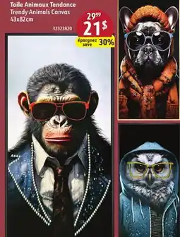 Sushi Shop Trendy Animals Canvas offer