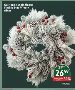 Sushi Shop Flocked Pine Wreath offer