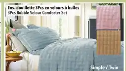 Sushi Shop 3Pcs Bubble Velour Comforter Set Simple / Twin offer