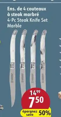 Sushi Shop 4-Pc Steak Knife Set Marble offer