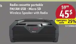 Sushi Shop FM/AM USB-Micro SD Wireless Speaker with Radio offer