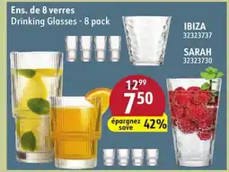 Sushi Shop Drinking Glasses-8 pack IBIZA, SARAH offer