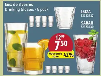 Sushi Shop Drinking Glasses-8 pack IBIZA, SARAH offer