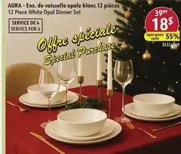 Sushi Shop 12 Piece White Opal Dinner Set offer