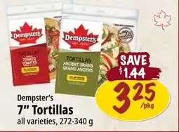 Farm Boy Dempster's 7 Tortillas offer