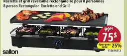 Sushi Shop salton 8 person Rectangular Raclette and Grill offer