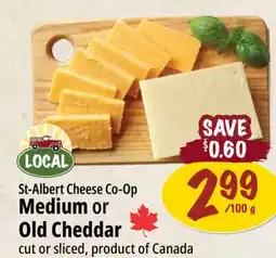 Farm Boy St-Albert Cheese Co-Op Medium or Old Cheddar offer