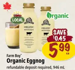 Farm Boy Farm Boy Organic Eggnog offer