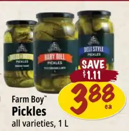Farm Boy Farm Boy Pickles offer