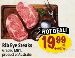 Farm Boy Rib Eye Steaks offer