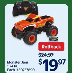 Walmart Monster Jam 1:24 RC offer
