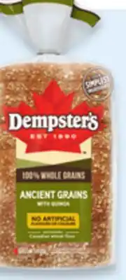 Walmart Dempster's grain bread offer