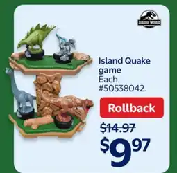 Walmart Island Quake game offer