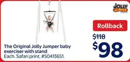 Walmart The Original Jolly Jumper baby exerciser with stand offer